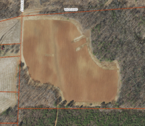 Cover photo for +/- 25 Acres of Cropland for Lease in Yadkin County Near East Bend