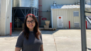 Andrea Rubio at the NC State Feed Mill Education Unit