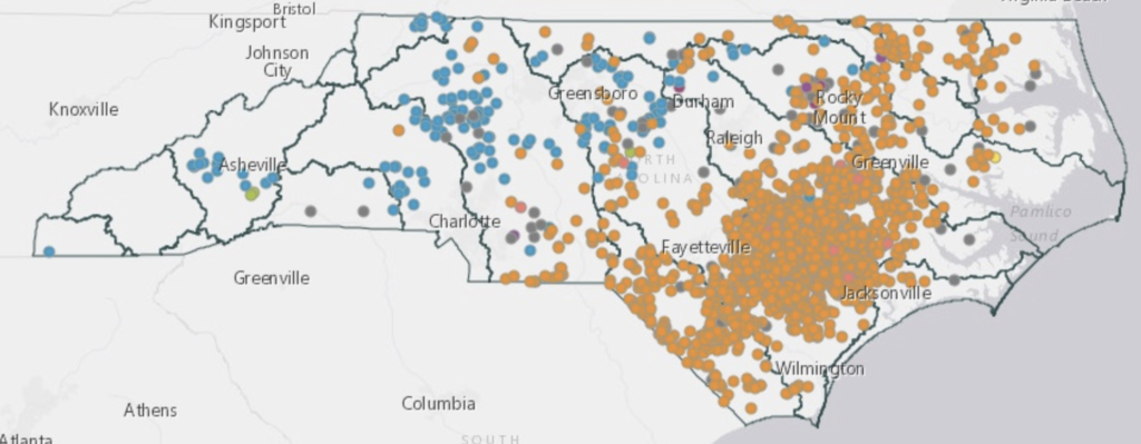 NC map