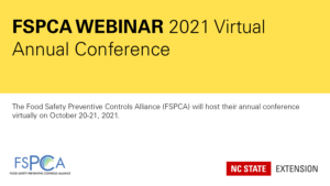 FSPCA Webinar 2021 Virtual Annual Conference banner image